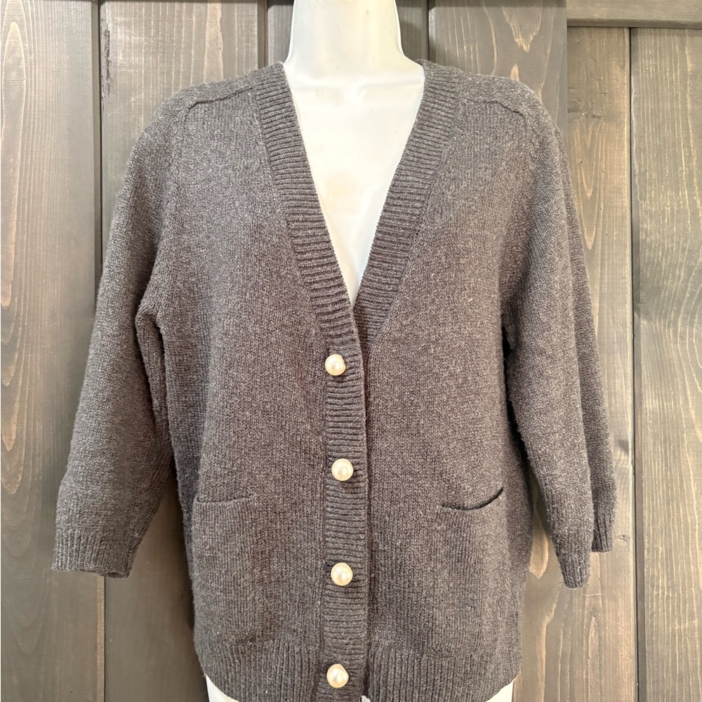 Cabi Women's Cardigan Sweater pearl small